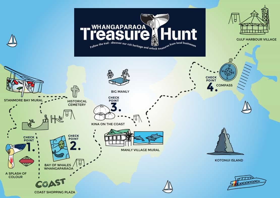 Whangaparaoa Treasure Hunt walking trail